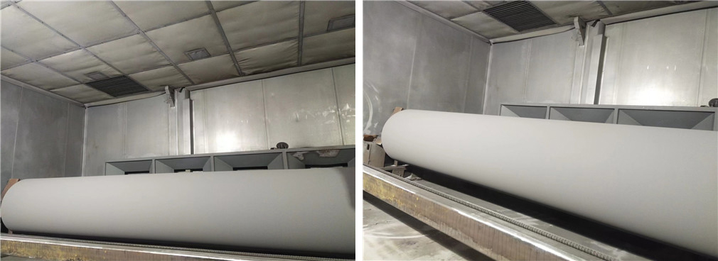 山東某製造公司平輥表麵超音速噴塗強化 山東某製造公司平輥表麵超音速噴塗強化