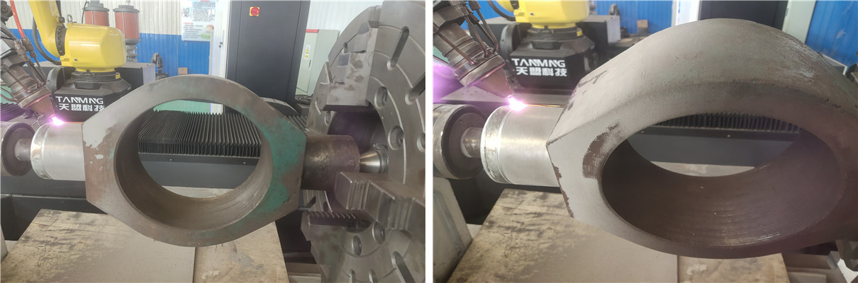 激光熔覆技術是如何修複受損的軸類工件的